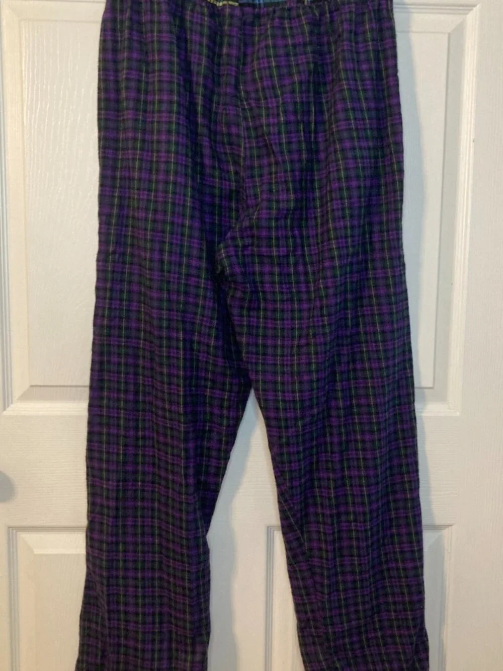 Polo Ralph Lauren Men's Purple Plaid Sleepwear Pajama Pants 100% Cotton - Size M